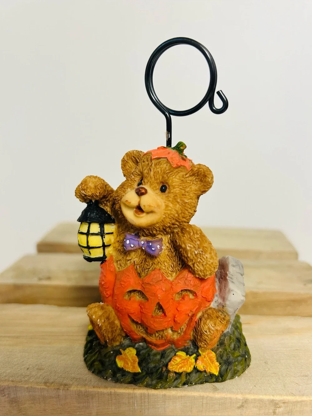 Autumn Halloween Set of 4 Distinct Decorative Tabletop Colorful Fall Figurines